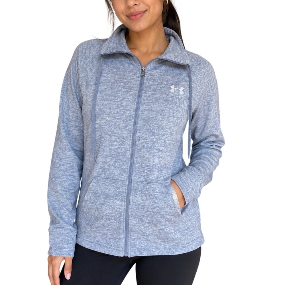 Under Armour HeatGear Gray Full Zip Athletic Jacket Size XS